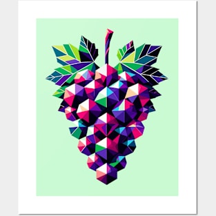 Abstract Geometric Grapes - Color Design Posters and Art